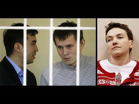 ناديجدا سافتشينكو بمواطنين روسيين محكوم عليهما في أوكرانيا