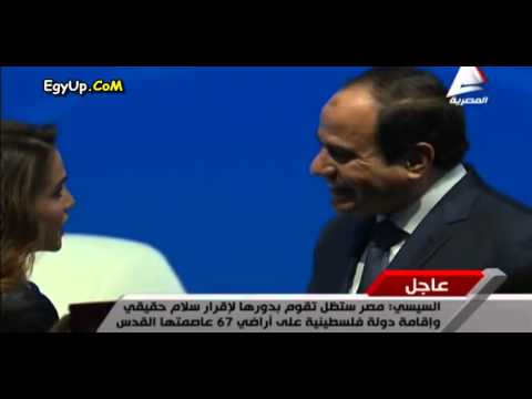 حديث وديّ بين الرئيس السيسي والملكة رانيا