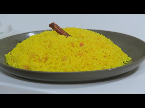 طريقة عمل ارز اصفر بالزبيب