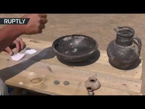 شاهد العثور على معالم قلعة يونانية أثرية في القرم