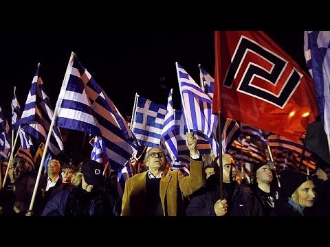 مظاهرة ضد حزب الفجر الذهبي اليوناني