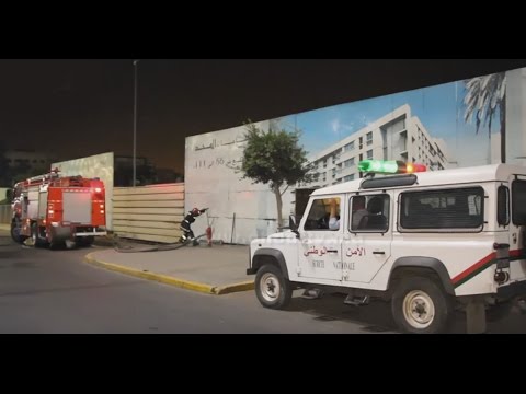 بالفيديو متشردين يضرمون النار بالقرب من محطة ولاد زيان