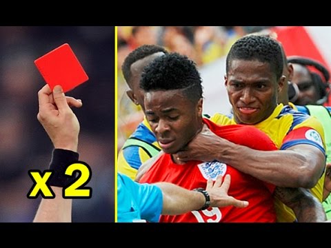 شاهد أشهر 10 بطاقات طرد مضاعفة في مباريات 2016