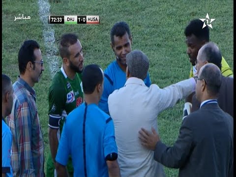 شاهد ضربة جزاء للجديدة احتج عليها المدرب السكتيوي