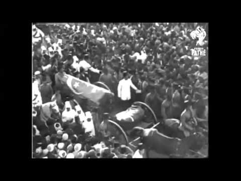مقطع نادر جدًا لجنازة سعد زغلول