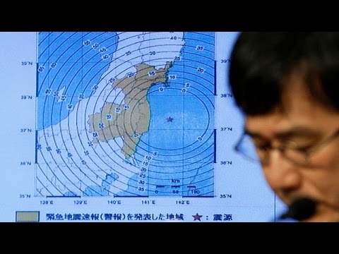 شاهد لحظات وقوع تسونامي اليابان 2016