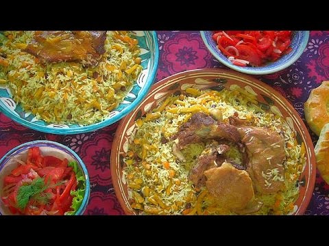 شاهد طبق البلوف نكهة أوزبكية تقليدية مميزة