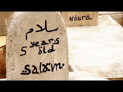 بالفيديو مقبرة مصطنعة في بروكسل تنقل معاناة أطفال سورية