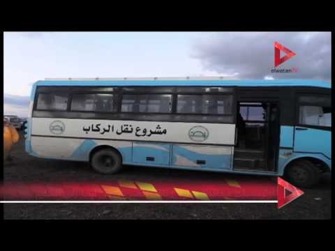 حافلات مطروح تنقل المصريين من ليبيا
