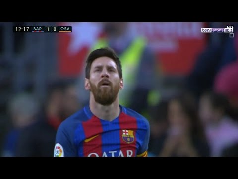 بالفيديو هدف لاعب برشلونة ليونيل ميسي في مباراة أوساسونا