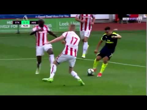 بالفيديو أرسنال يفوز برباعية على ستوك سيتي في ملعب بريطانيا