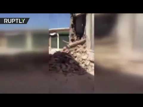 شاهد اللقطات الأولى لزلزال مدمّر ضرب اليونان أخيرًا 