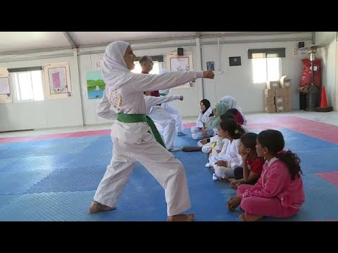 التايكوندو ملاذ اللاجئات السوريات للدفاع عن أنفسهن