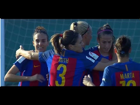 شاهد أداء خارق من لاعبات برشلونة لعام 2017