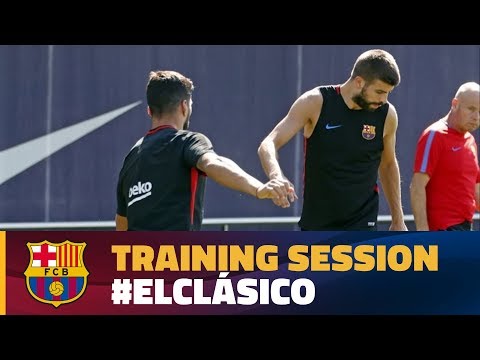 شاهد التمرين الأخير لبرشلونة استعدادًا لإياب السوبر الإسباني