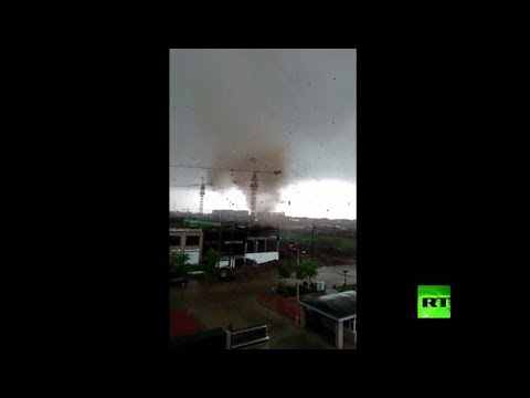 شاهد زوابع تضرب شمال شرق الصين