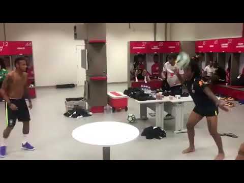 نيمار ومارسيلو في تحدى جديد لكرة القدم