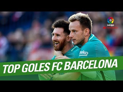 شاهد أفضل 10 أهداف لفريق برشلونة في الدوري الاسباني