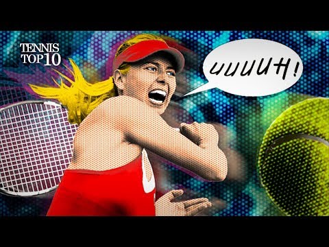 شاهد أعلى 10 صرخات للاعبات كرة التنس في الملاعب البيضاء