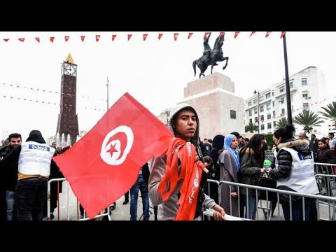 احتجاجات في سيدي بوزيد في الذكرى السابعة للثورة التونسية