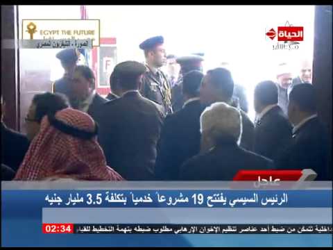 السيسي يفتتح 19 مشروعًا خدميًا