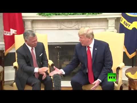 لقاء دونالد ترامب والملك الأردني عبدالله الثاني وأناقة زوجتَيهما