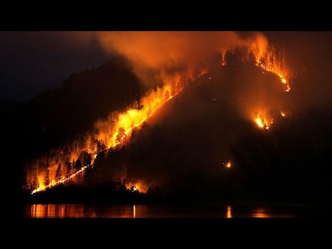 شاهد اندلاع أكثر من 100 حريق هائل في منطقة إيركوتسك في سيبيريا