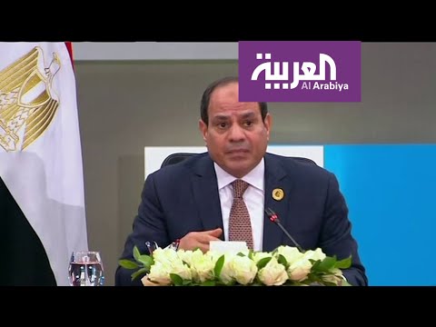 شاهد السيسي يؤكّد أنّ الأمن القومي المصري يتأثر بالموقف في ليبيا