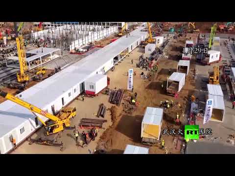 شاهد  الصين تفتتح مستشفى لمرضى كورونا شيَّدته في أيام معدودة