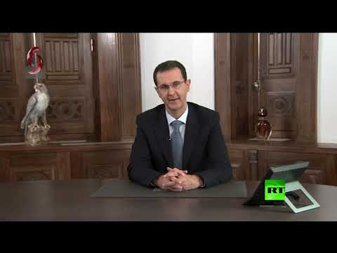 شاهدبشار الأسد يوجه التهنئة لأهالي حلب ويتعهد بمواصلة تحرير كامل الأراضي السورية