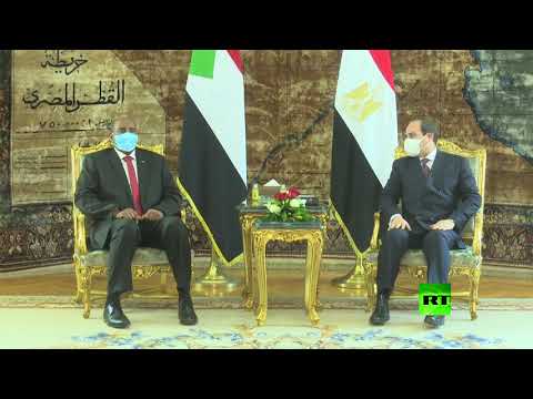 السيسي ورئيس السيادي السوداني يبحثان تطورات ملف سد النهضة