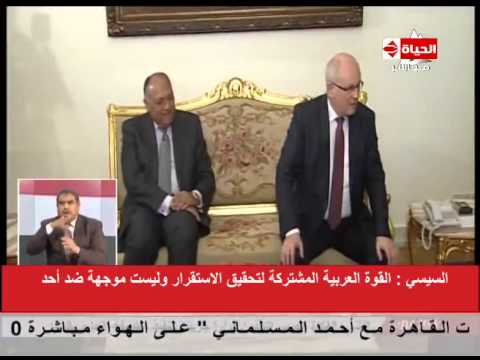بالفيديو السيسي يكشف عن هدف القوة العربية المشتركة
