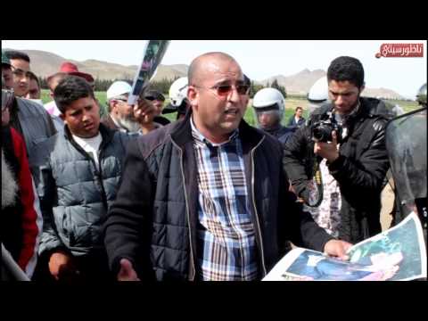 بالفيديو منع مسيرة لسكان تيزطوطين