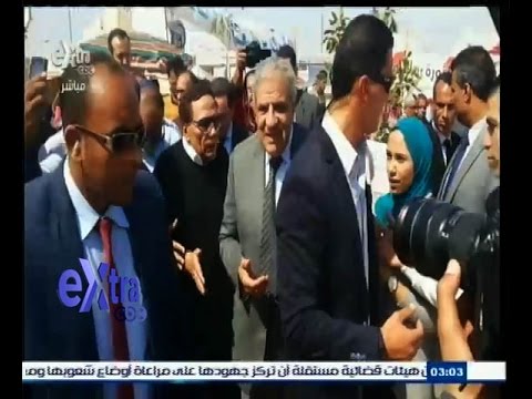 بالفيديو محلب يتوجه إلى مدينة الإنتاج الإعلامي بعد التفجير