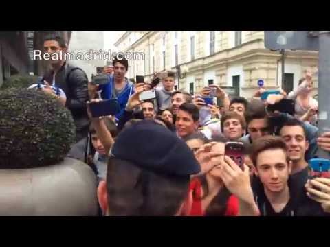 شاهد استقبال حافل لـريال مدريد في إيطاليا