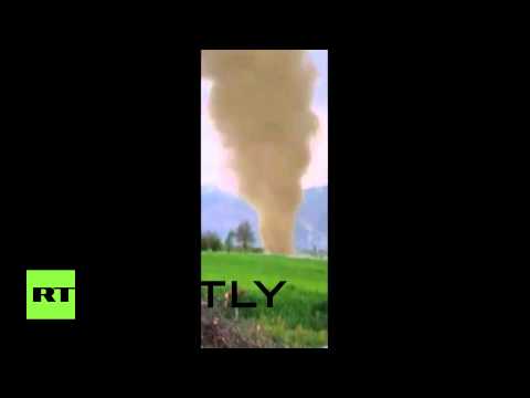 شاهد إعصار قوي يسبب فوضى داخل أنتاليا في تركيا