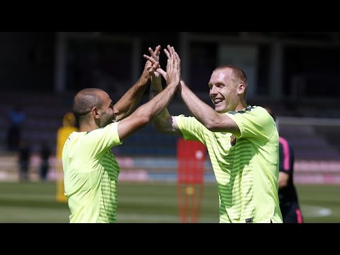 فيديو برشلونة يستعد لمباراة يوفنتوس في نهائي دوري الأبطال