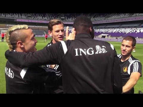 شاهد نجوم بلجيكا يتحدون العارضة في التدريبات