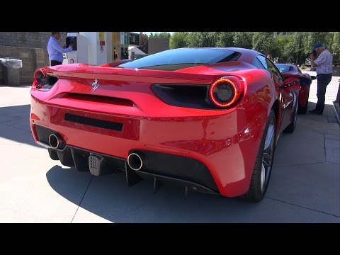شاهد السيارة السريعة ferrari 488 gtb