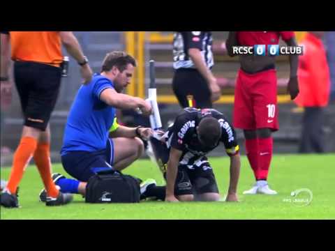 “رشاش” لعلاج مؤخرة لاعب فى الدورى البلجيكى