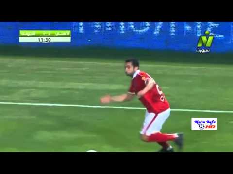 شاهد خماسية الأهلي في شباك الجونة خلال الشوط الأول