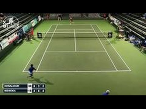 شاهد كرة مثالية من لاعب التنس الياباني نيشيوكا