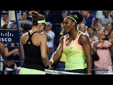 شاهد سيرينا ويليامز تودع كأس تورنتو من نصف النهائي