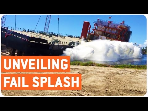 شاهدهلع في حفل تدشين سفينة جديدة