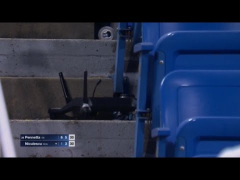 طائرة بدون طيار تثير الهلع في بطولة أميركا المفتوحة للتنس