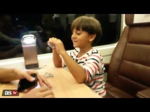 طفل سورى يقلد صرخة لاعبه المفضل كريستيانو رونالدو الشهيرة