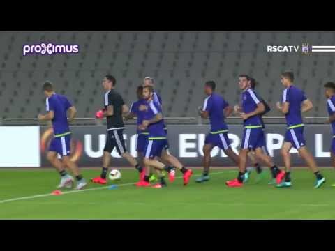 المران الأخير لفريق أندرلخت لمواجهة كارباكا فى يوروبا ليج