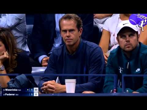 مجموعة من نقاط الرائعة لفيدرير فى بطولة أميركا المفتوحة