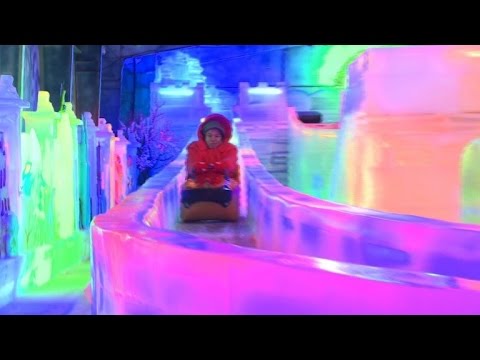 شاهد تايلاند تكافح الحرارة العالية باستحداث الثلوج