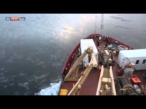 شاهد انحسار الجليد يفتح طرقا تجارية للسفن